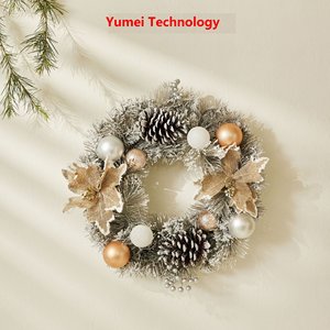<b>Christmas</b> flower head, <b>Christmas</b> wreath decorations, <b>Christmas</b> vine wreaths, in stock, Noki door hanging decorations - Product Image 5