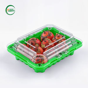 Boîtes à fruits en plastique PET transparent avec couvercles sécurisés pour éviter <span class=keywords><strong>les</strong></span> éclaboussures des fruits juteux comme <span class=keywords><strong>les</strong></span> fraises et <span class=keywords><strong>les</strong></span> <span class=keywords><strong>raisins</strong></span> - Product Image 4