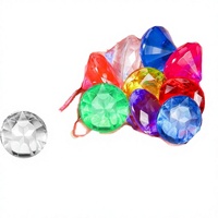 20 Pièces de Petits Cristaux Diamantés en Acrylique Multicolores de 30 mm pour Décoration, Chasse au Trésor Pirate, Récompenses pour Instructeurs de Plongée