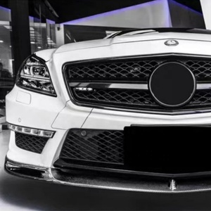 For CLS W218 C218 2011-2017 V Style Carbon Fiber Front Lip Front Bumper Front Shovel Accessory Kit - Product Image 6