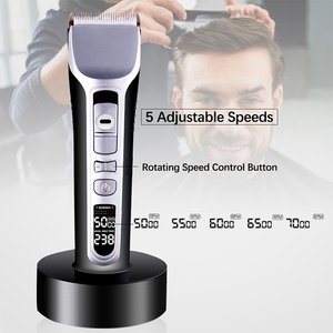 Tondeuse à cheveux sans fil professionnelle Link Beauty, batterie lithium-ion allemande 2200 mAh 3,7 V, lame de coupe dégradée, tondeuse électrique, tondeuse à gazon en céramique - Product Image 5
