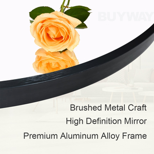 Kính cường lực đầy đủ chiều dài gương cong đầy đủ cơ thể Gương treo tường sàn đứng cho nhà khách sạn mặc quần áo trang trí tùy chỉnh - Product Image 4