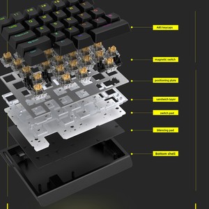 Teclado para Juegos con Cable Zoya HE30/8K, Eje Magnético, Una Mano, Respuesta Rápida, Activación Rápida, Parada de Emergencia - Product Image 2