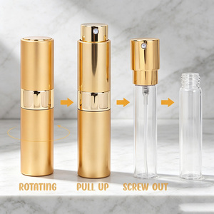 8ml 10ml 15ml Aluminum Glass <b>Refillable</b> <b>Bottles</b> Pump Case Atomizer <b>Perfume</b> <b>Bottle</b> - Product Image 2