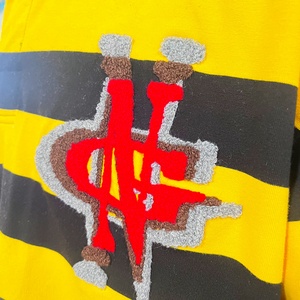 Camiseta de Rugby Personalizada con Bordado de Logotipo y Rayas, 100% Algodón, Manga Larga, Estilo Polo - Product Image 5