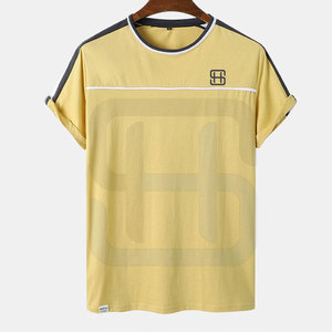 Camiseta de Algodón Ligera de Primera Calidad al por Mayor para Hombre, Corte Regular, Estilo Hip Hop Urbano, Secado Rápido, Transpirable, Personalizable - Product Image 1