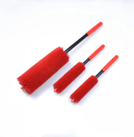 Nouvelle Brosse de Nettoyage de Jantes de Voiture en Laine Douce à Long Manche – Brosse à Poils de Laine pour Jantes de Voiture