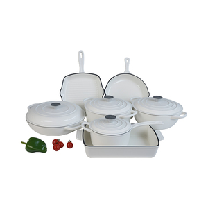 Bộ nồi chảo gang 7 món chống dính kèm nắp - Product Image 2