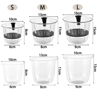 Pot de fleurs hydroponique rond transparent en plastique pour la culture verticale intérieure et la décoration de la maison