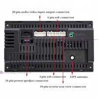 Usine Android autoradio stéréo avec câble adaptateur de faisceau de câblage RCA et GPS antenne USB/Gps veste en PVC entrée de caméra de recul