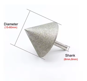 Foret à chanfreiner, fraise à chanfreiner, outil de meulage diamanté pour trous, diamètre 45 mm, 90 degrés, tige de 8 mm pour céramique, <span class=keywords><strong>verre</strong></span>, marbre, bois - Product Image 1