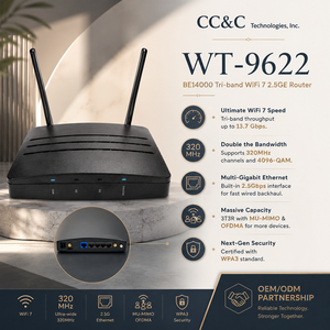 เราเตอร์ WiFi 7 แบบสามย่านความถี่ คุณภาพพรีเมียม จากผู้ผลิตโดยตรง เราเตอร์บ้านอัจฉริยะ 5G - Product Image 1