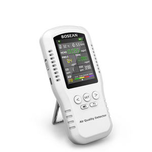 Monitor de Calidad del Aire Bosean, CO2, CO, PM2.5, HCHO, TVOC, Monitor de Temperatura y Humedad, Detector de Calidad del Aire para el Hogar con Sensores Reales T-Z01 - Product Image 1