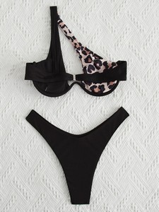 Bikini Color Block para Mujer 2026, Traje de Baño Sexy de Secado Rápido con Diseño de Parches, Disponible en Stock, Conjunto de Ropa Femenina - Product Image 5