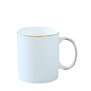 Xương Trung Quốc cup gốm trắng cốc cà phê chén trà với dòng vàng sang trọng sứ cốc cho Latte Mocha - Product Image 5