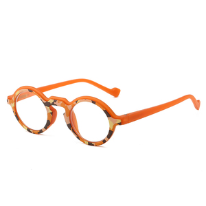 HS2172 unisexe mode lunettes correctives 1pc PC cadre rond presbytie lunettes de lecture 1.0-4.0 disponible en orange et rouge - Product Image 6