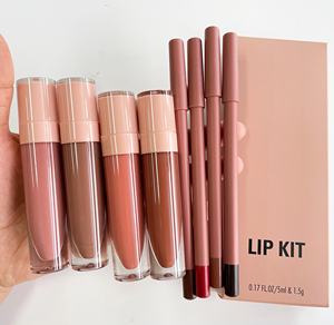 طقم ملمع شفاه من اصنعها بنفسك يمكنك وضع شعارك عليها خصيصًا من نباتي مع بطانة للشفاه - Product Image 2