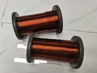 Alambre autoadhesivo soldable Soluble en alcohol PESVW, alambre de cobre esmaltado personalizado de 0,10-0,8mm, alambre adhesivo para bobinas de voz