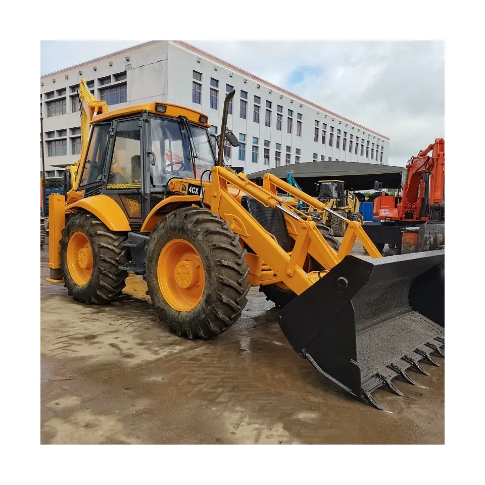 JCB4CXバックホーローダー中古ホイールローダーJCB4CXオリジナルカラー4*4ホイールドライブ