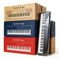 Scatola di Imballaggio Rettangolare Personalizzata con Logo, Grande Scatola in Cartone Ondulato per Spedizione di Tastiere per Pianoforte