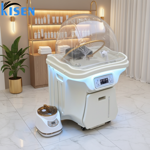 Tiada Paip Hitam Putih Kisen Salun Mangkuk Syampu Mudah Alih Elektrik Sinki Besen Basuh Tangan Dengan Haba <span class=keywords><strong>dan</strong></span> Roda Tangki Air - Product Image 1