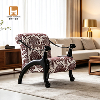 Fauteuils de salon de luxe modernes de style nordique, confortables, surdimensionnés, en bois, pour le salon, fauteuils de détente