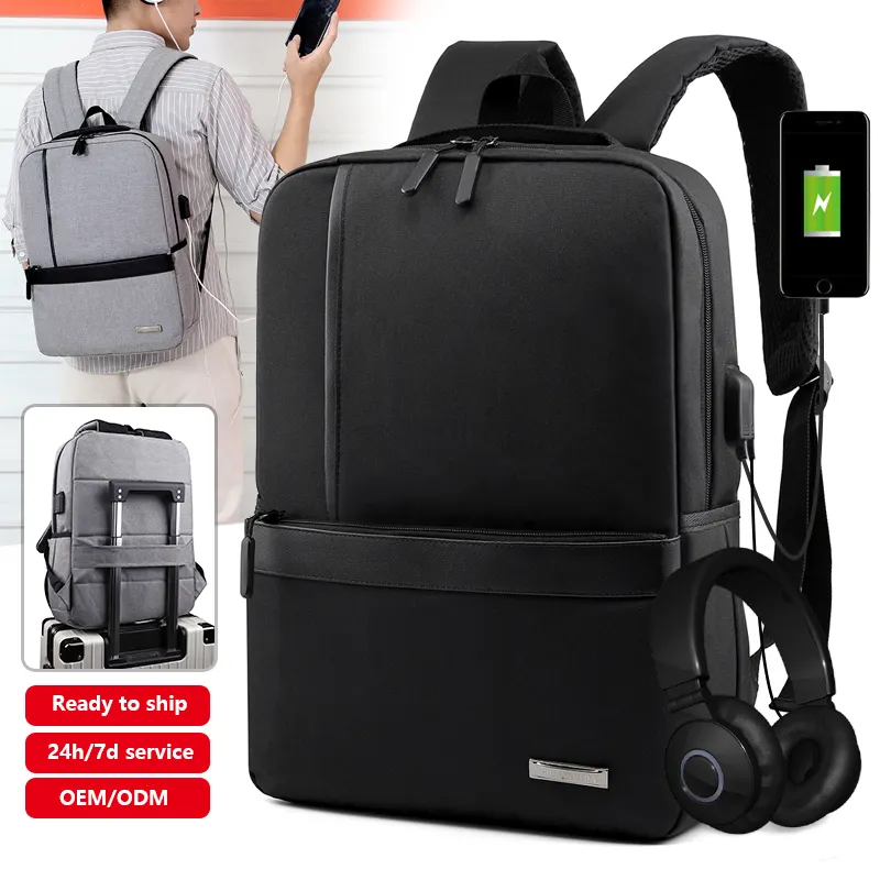 Sac à dos pour ordinateur portable sac à dos noir violet gris bleu sacs à dos d'affaires pour hommes et femmes