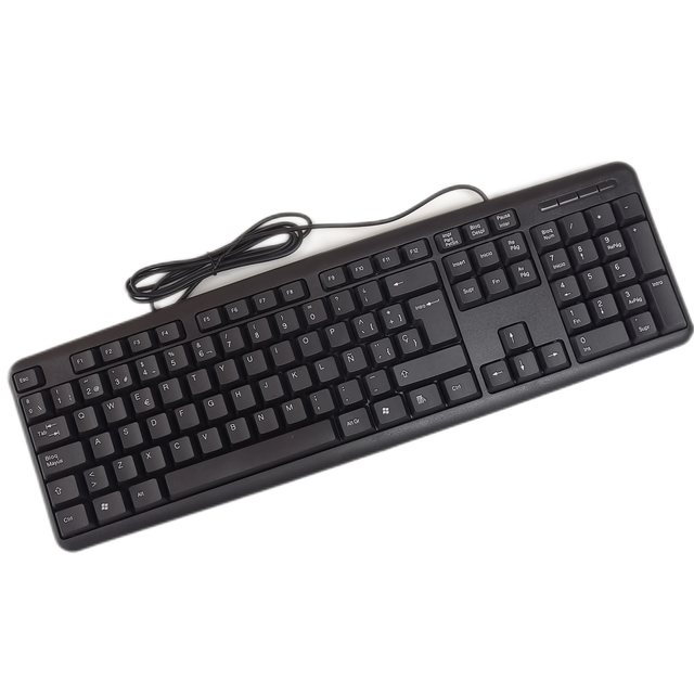 Office Keyboard Full Size Desktop Silent Wired USB/PS2 Office Keyboard  Hot Selling Cheap Promotion Price