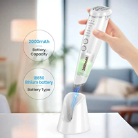 Masseur facial électrique, masseur pour le cou, appareil de raffermissement du visage, soin de la peau, machine à effet lumineux, appareil de lifting du visage chaud et froid avec 6 modes