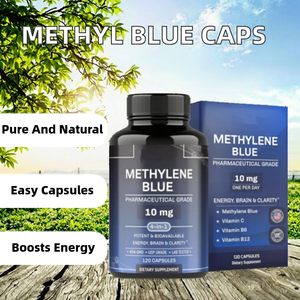 Cápsulas de Azul de Metilo con CoQ10, NAC, PQQ, Glicina y Vitamina C para la Memoria, la Respiración y el Crecimiento del Cabello - Suplemento Natural para Adultos - Product Image 2