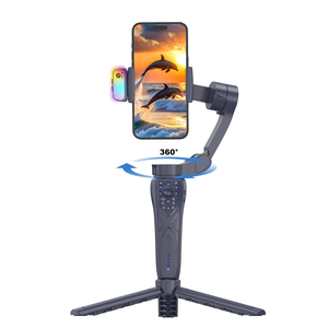 Горячая распродажа: Смартфонный стабилизатор (стедикам) с 3-осевым AI-отслеживанием, подсветкой и вращением на 360 градусов - Product Image 2