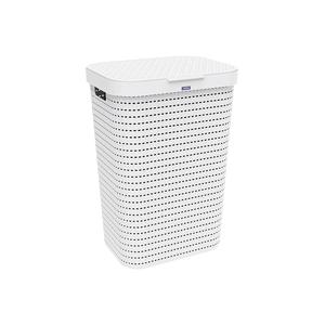 Rotho Laundry Collector Country, Paquete de 4, Diseño Perforado Blanco - Product Image 1