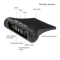Système de surveillance de la pression des pneus automobile le plus vendu – Capteur TPMS 4 pièces avec affichage LED intégré, 433 MHz, batterie 3-5 ans