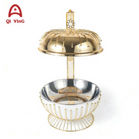 Set Peralatan Pemanas Makanan Mewah 8L Stainless Steel Gas Chafing Dish yang Laris Manis untuk Katering