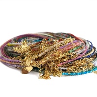 Perle taillée 2-3mm pierres précieuses perles collier cristal Quartz Tourmaline Agate perle naturelle aigue-marine hommes femme bijoux cadeau de fête
