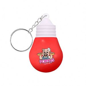 Juguete Antiestrés Personalizado con Forma de Bombilla Pequeña y Llavero, Colgante de Llavero con Forma de Bombilla, Regalos Promocionales, Juguete de Espuma de PU para Aliviar la Ansiedad - Product Image 4