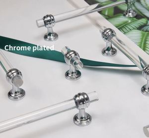 WEKIS High Quality Crystal Acrylic Modern Pull Handles and Decorative Drawer <b>Knobs</b> <b>for</b> Kitchen and <b>Dresser</b> Cabinets - Product Image 4