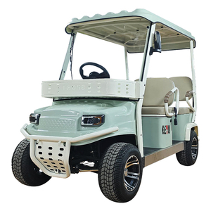 KEYU Mobil <span class=keywords><strong>Golf</strong></span> Listrik <span class=keywords><strong>Mini</strong></span> Off-Road Roda Empat Baterai 48V 4 Kursi dengan Naungan Sebagian - Product Image 1