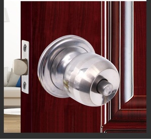 قفل كروي ثلاثي القطب منتج من المصنع قفل باب أنبوبي قلب من الألومنيوم أسطواني مع استخدام نافذة فولاذية - Product Image 4