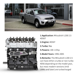 Superieure kwaliteit 4D56T diesel turbocompressor motorassemblage 100-115 PK voor Mitsubishi L200 <span class=keywords><strong>2</strong></span>.5 modeljaar 1996-2005 - Product Image 3