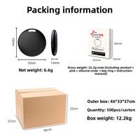 Traceurs GPS double système compatibles avec Apple Find My (iOS) et Google Find Hub (Android) pour animaux de compagnie, bagages, clés