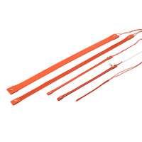 RUNNENG 25mm 4-adriges Silikon-Heizband 110V/220V 28W-320W 0-120°C Frostschutz für Rohr, Ventil, Tank