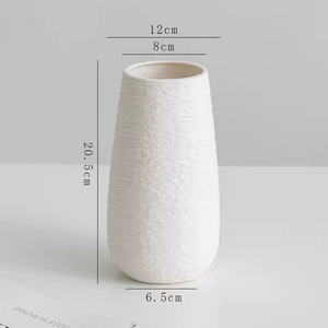 Jarrón de Cerámica de Estilo Nórdico, de Lujo Ligero y Premium, para Sala de Estar, Exhibición de Flores Secas o Frescas, Decoración del Hogar - Product Image 5