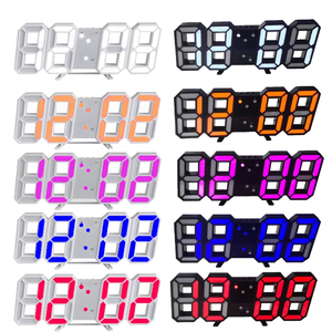 3D Stereo LED akıllı dijital alarmlı saat saat gece lambası masa saati aydınlık 3D LED ekran için aile çocuk çalışma odası - Product Image 3