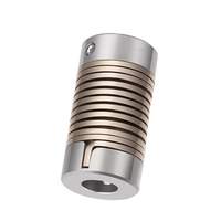 Coupleur à ressort pour encodeur, moteur pas à pas, servomoteur, coupleur d'arbre angulaire excentrique rigide à couple élevé, en aluminium, diamètre de trou de 10 mm