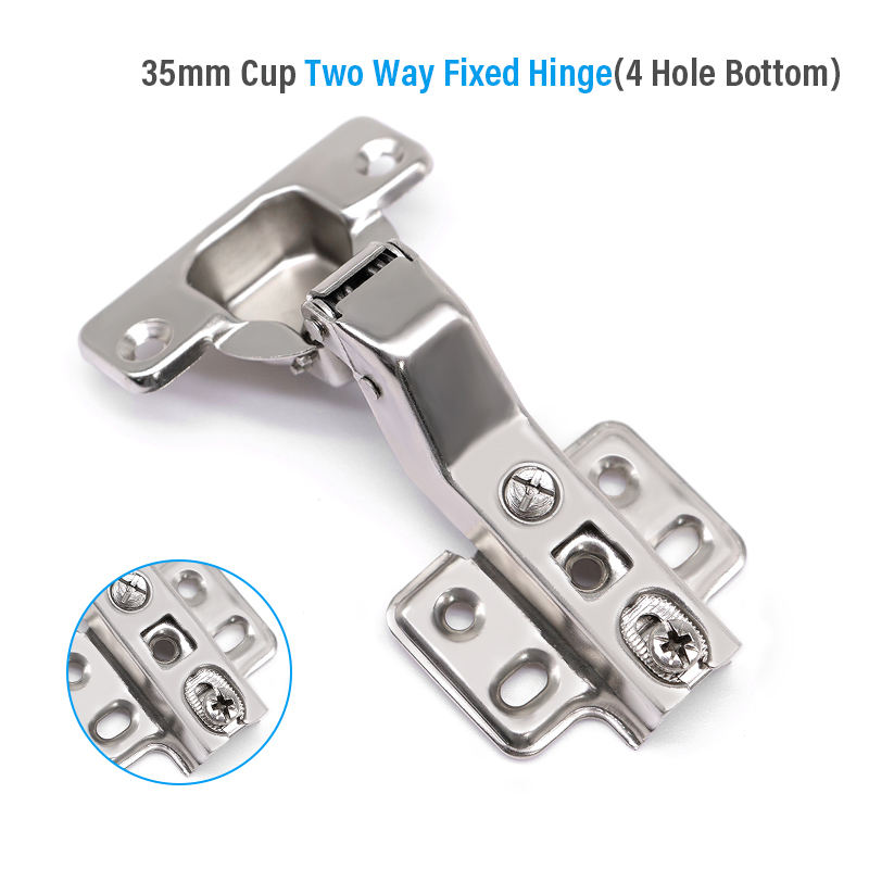 35mm cup two way fixed hinge(4 hole bottom)