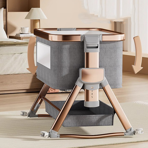 Lit de Bébé Multifonctionnel Moderne, Berceau Portable Taille Queen pour Nouveau-né, Idéal pour Chambre, Extérieur, Hôpital et Hôtel - Product Image 3