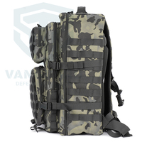 Sac à dos d'assaut Hongkai Vanguard 45L noir CP, sac à dos tactique laser Molle de grande capacité pour 3 jours, pour l'entraînement sur le terrain et les activités de plein air