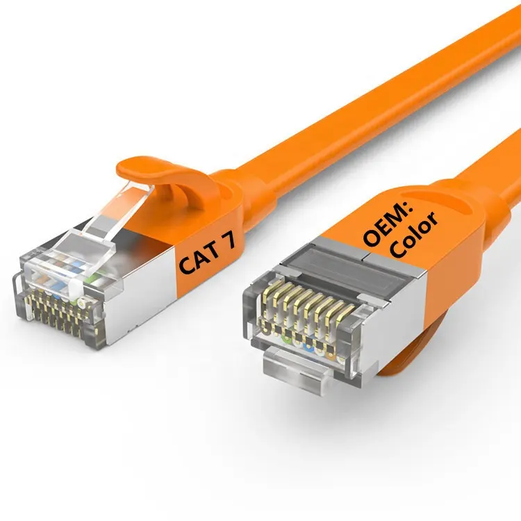 CAT7 U/FTP SSTP PVC Jacket Cable de red Ethernet CAT7 Patch Cord Cable Lan para exteriores