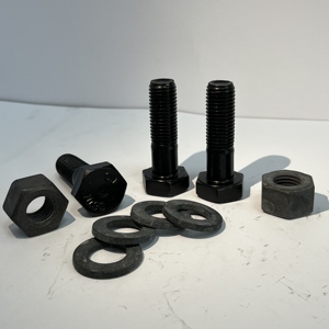 מבנה פלדה 10.9S משתמש בברגי משושה גדולים בעלי חוזק גבוה GB/T 1231, סט שלם הכולל אום אחד ושתי דיסקיות, M20 - Product Image 3